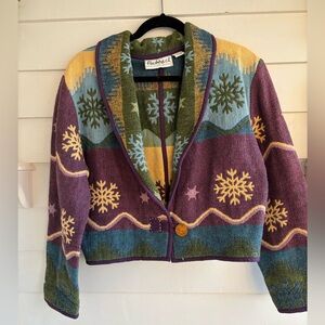 Vintage Flashback Tapestry Jacket Size Medium